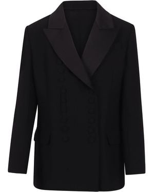 Vivetta Jacket With External Buttons - Black