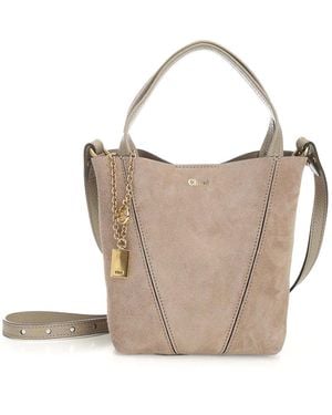 Chloé Chlo Spin Small Tote Bag - White