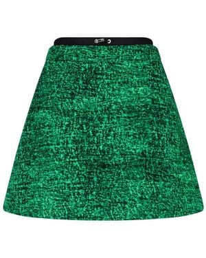Moncler Printed Mini Skirt - Green