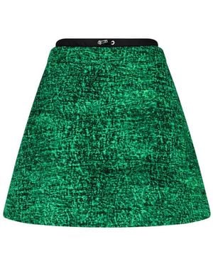 Moncler Printed Mini Skirt - Green