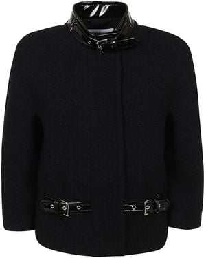 Moschino Jacket With Straps - Black