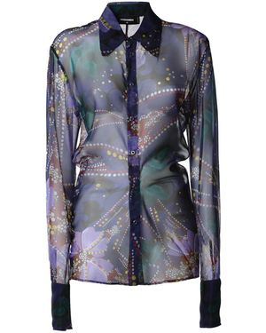 DSquared² Chiffon Shirt - Blue