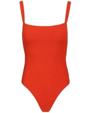 Matteau Maillot Square Neckline Costume - Red