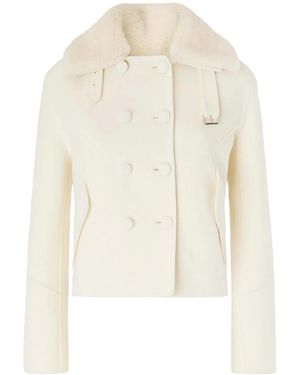 Ermanno Scervino Abrigo Midi - Blanco