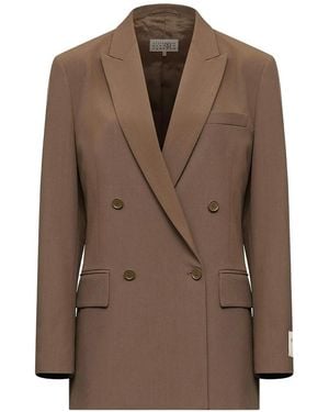 MM6 by Maison Margiela Single-Breasted Blazer - Brown