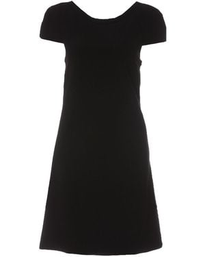Moschino Smiley Hook Closure Mini Dress - Black