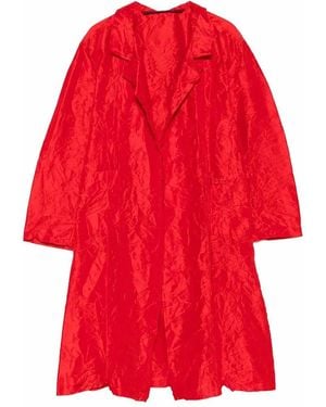 Daniela Gregis Cappotto Coat Punto Bianco - Red