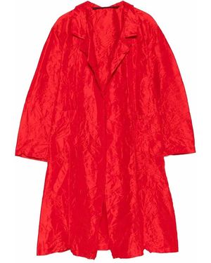 Daniela Gregis Cappotto Coat Punto Bianco - Red