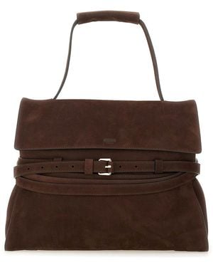 Moschino Tie Me Medium Bag - Brown