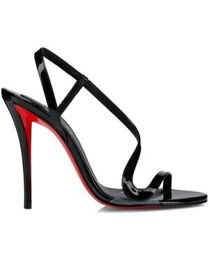 Christian Louboutin 100Mm Z Leather Sandals - Black