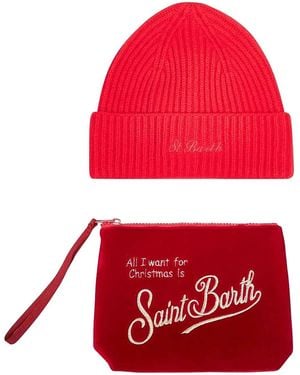 MC2 Saint Barth Box Pochette -Berretto - Red
