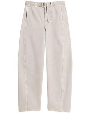 Lemaire Twisted Belted Pants - White