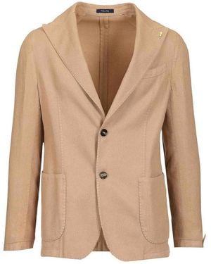 Guarinucci Cotton Linen Blazer - Natural