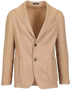 Guarinucci Cotton Linen Blazer - Natural