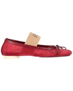 MM6 by Maison Margiela Anatomic Ballet Flats - Red