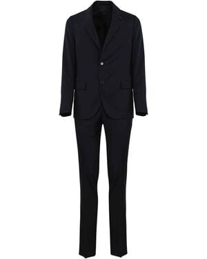 Lardini Iconic Drop 7 Reg Pure Wool Dress - Black