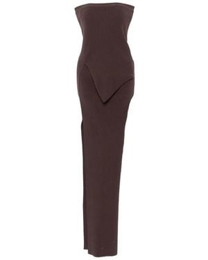 Rick Owens Bustier Babel Dress - Brown