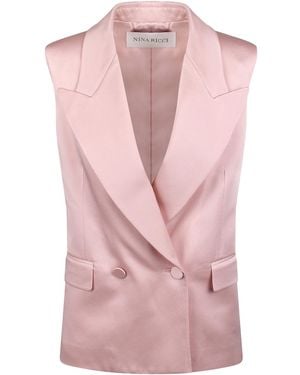 Nina Ricci Double -Breasted Jacket - Pink