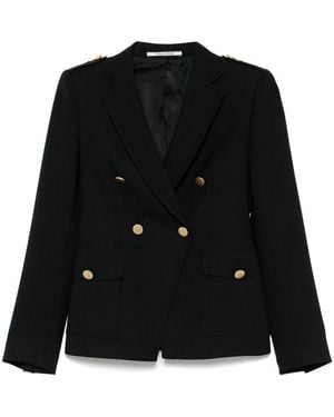 Tagliatore Wool Double-Breasted Jacket - Black