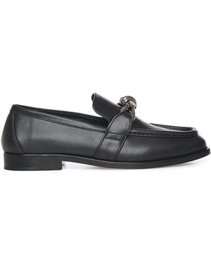 Bottega Veneta Astaire Leather Loafers - Grey