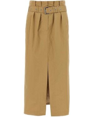 Dries Van Noten Seaches Long Skirt - Natural