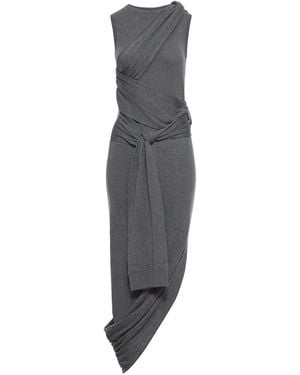 JW Anderson J.W.Anderson Tie Detail Sleeveless Dress - Grey