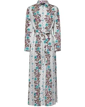Etro Cotton And Silk Beach Kaftan - White