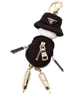 Prada Soft Robot Keyring - Black