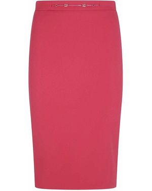 Elisabetta Franchi Midi Skirt - Pink
