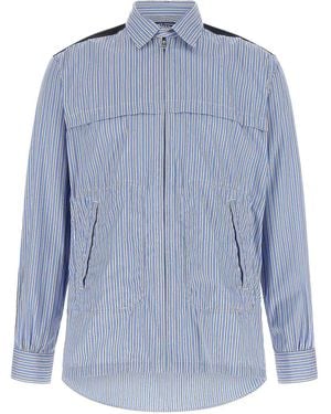 Junya Watanabe Denim Insert Shirt - Blue