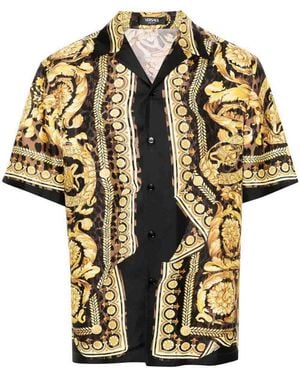 Versace Wild Barocco Illusion Shirt - Yellow