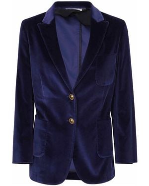SAULINA Adelaide Velvet Jacket - Blue