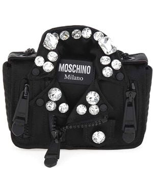 Moschino Carlyne Biker Bag - Black