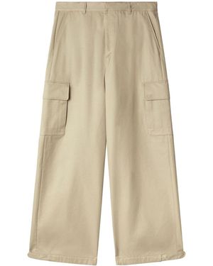 Off-White c/o Virgil Abloh Wide-Leg Cargo Trousers - Natural
