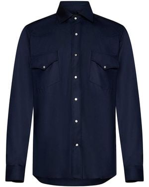 Franzese Collection Western Shirt - Blue