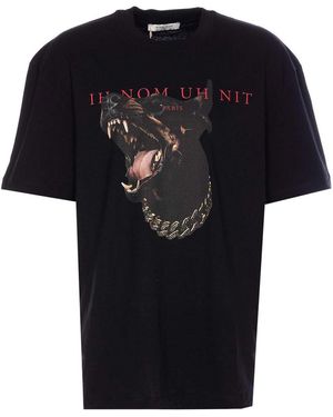 ih nom uh nit Dobermann T-Shirt - Black