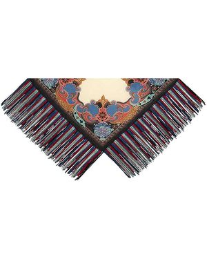 Etro Foulard With Fringe - Multicolour