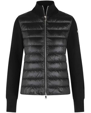 Moncler Tricot' Virgin Wool Cardigan - Black