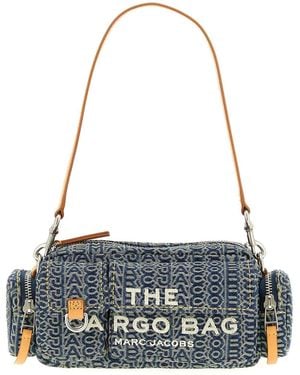 Marc Jacobs The Cargo Monogram Denim Shoulder Bag - Blue