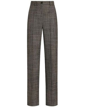 Dolce & Gabbana Virgin Wool Trousers - Grey
