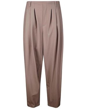 ACT N°1 Comfort Wool Trousers - Brown