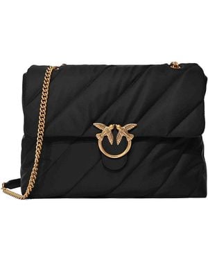 Pinko Maxi Extra Love Bag Puff Shoulder Bag - Black