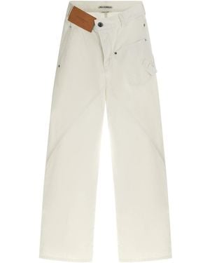 JW Anderson Vaqueros Rectos - Blanco