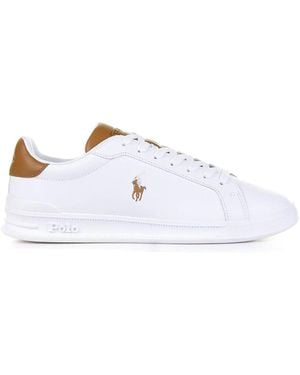 Ralph Lauren Leather Trainer - White