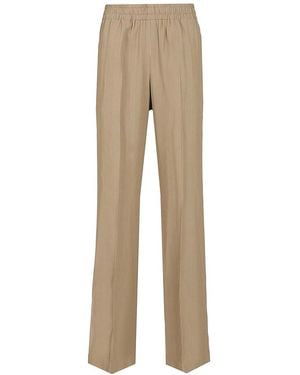 Golden Goose Pinstriped Trousers - Natural