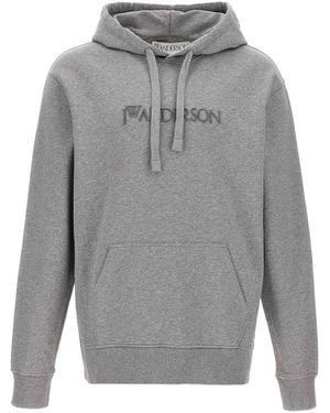 JW Anderson Embroidery Hoodie - Grey