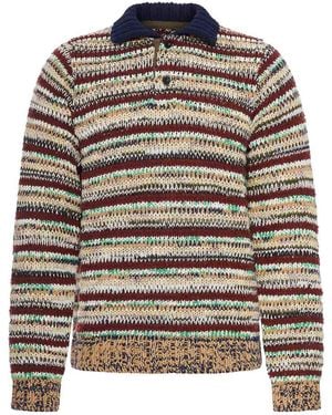 Sacai Cotton Knitted Pullover - Grey