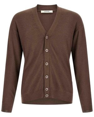 Lemaire Relaxed Twisted Cardigan - Brown