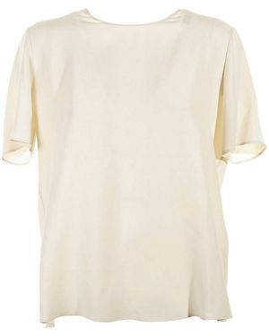 Eleventy Short-Sleeved Blouse - Natural