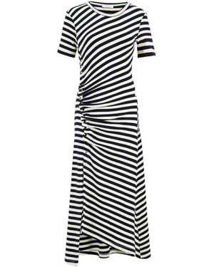 Rabanne Striped Dress - White